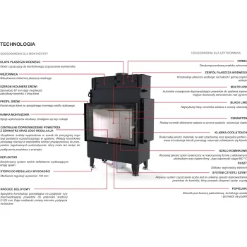 Kominek z płaszczem wodnym DEFRO HOME NAVI SM 14kW